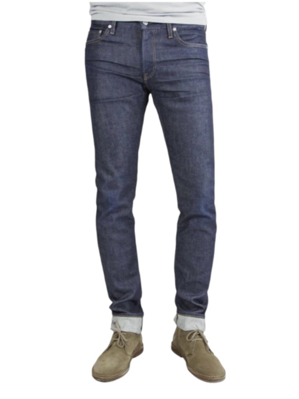 NWT SMN S.M.N. Studio Finn Tapered Slim Jeans Denim Mens 36 Dark Blue Jace NEW